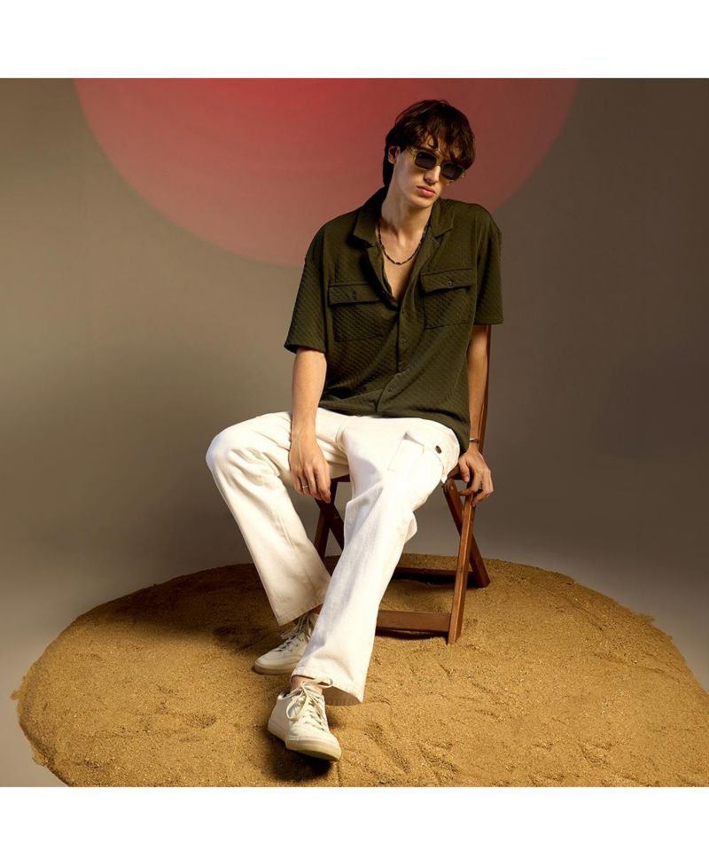 Men's Cubic Utility Oversized Shirt
