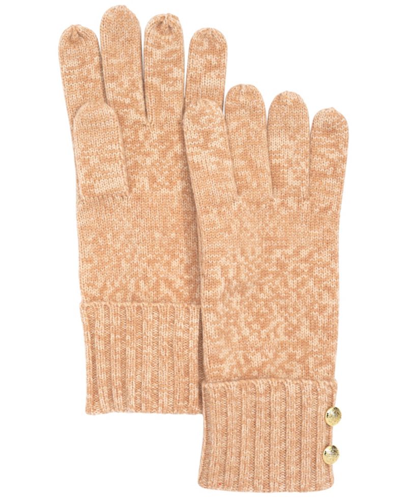Two Button Knit Gloves