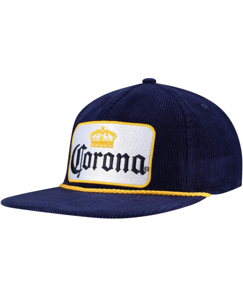 Men's Navy Corona Corduroy Rope Golf Snapback Hat