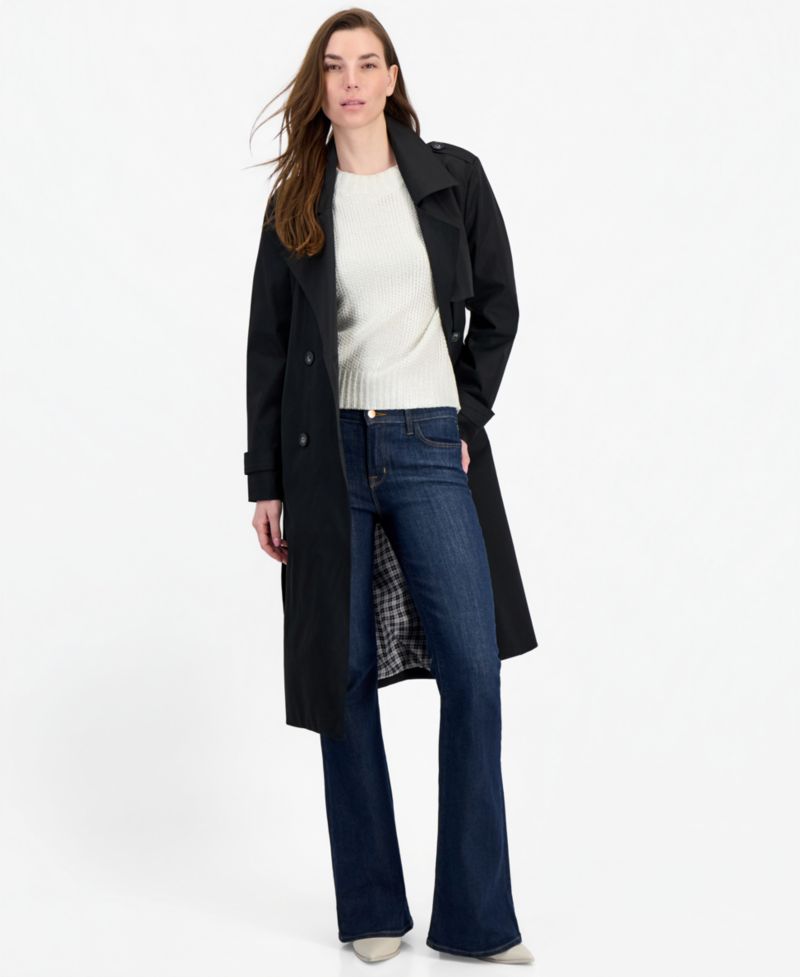 Women's Belted Trench Coat, Created for Macy's