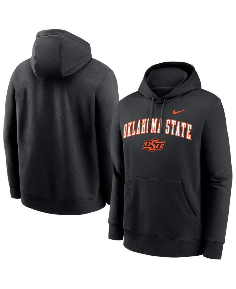 Men's Black Oklahoma State Cowboys Club Pullover Hoodie