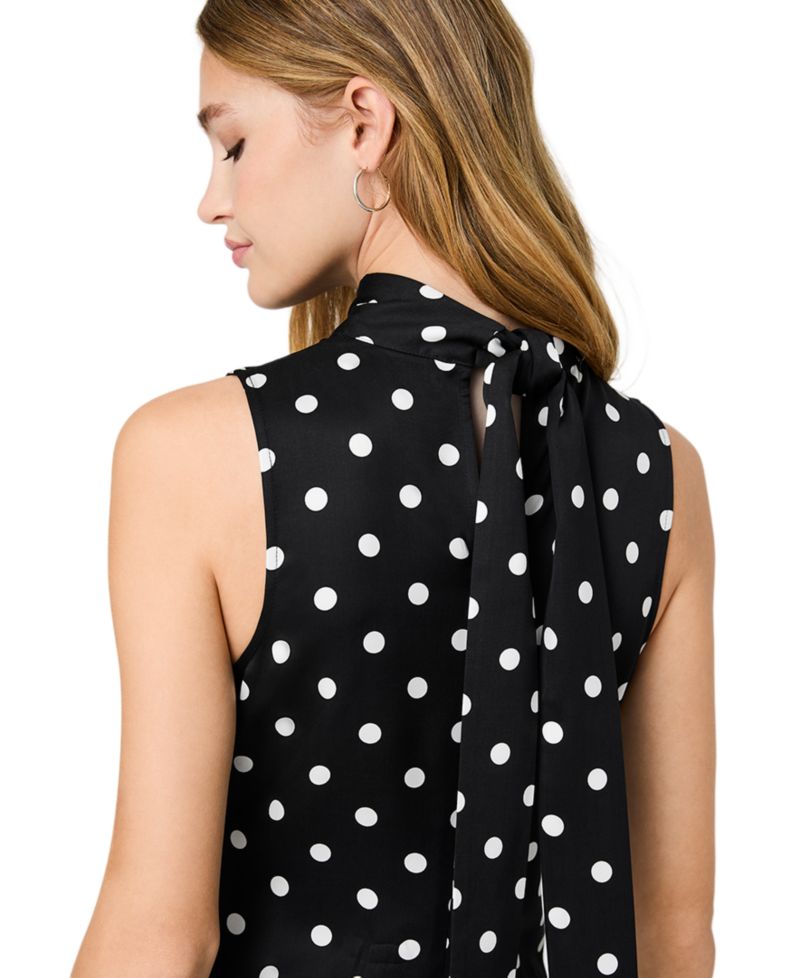 Women's Ennis Polka Dots Print Midi Dress
