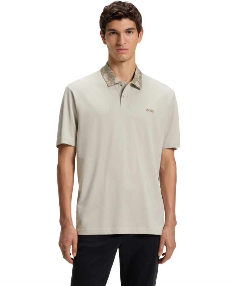 Men's Cotton Pique Relaxed-Fit Polo Shirt