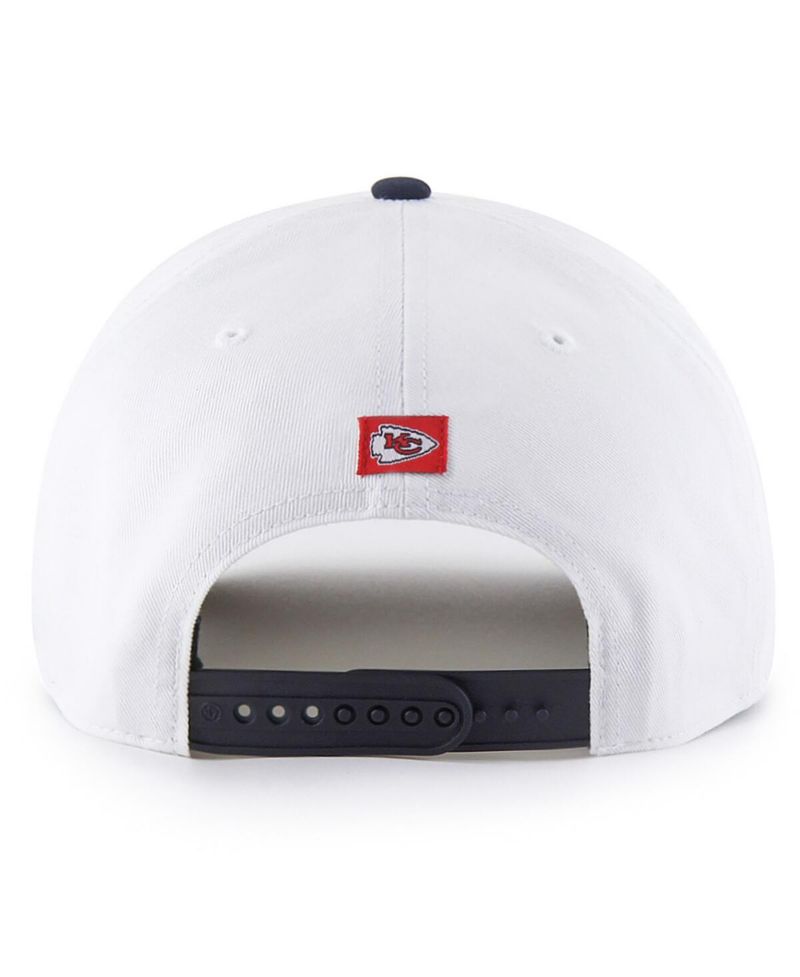 Men's White Kansas City Chiefs Patriotic Overhand Hitch Adjustable Hat