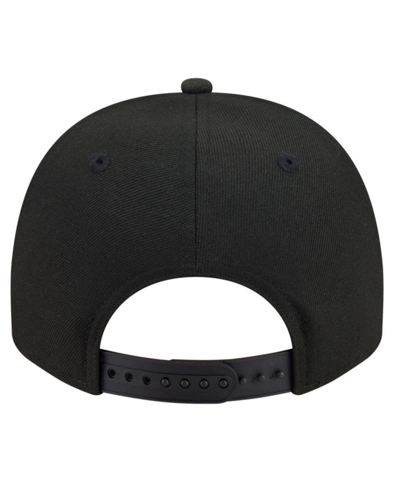 Men's Black Pittsburgh Pirates Motion A-Frame 9FIFTY Snapback Hat