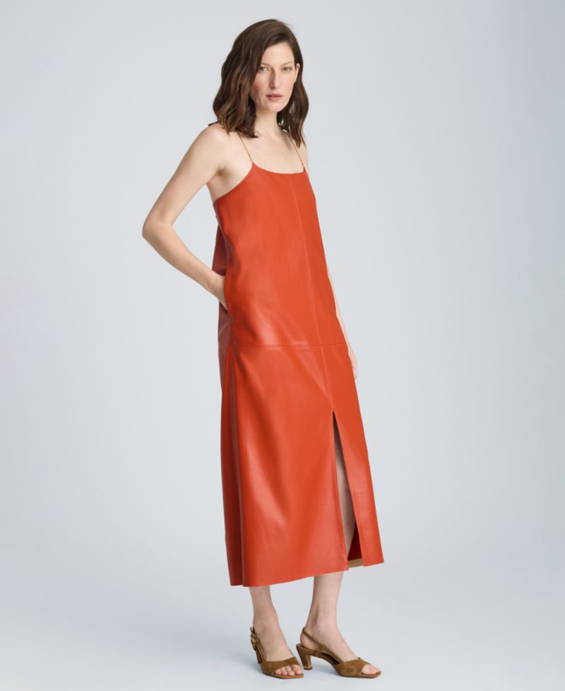 Women's Metal Strap Midi Slip Dress