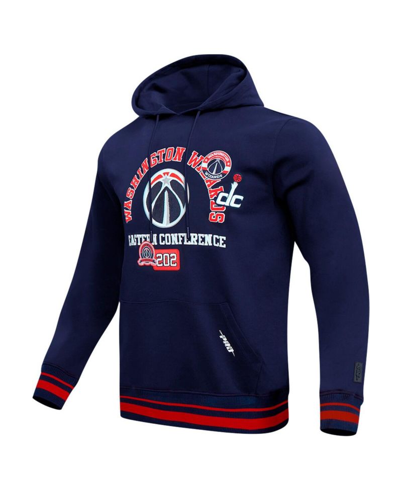 Men's Navy Washington Wizards Area Code Pullover Hoodie