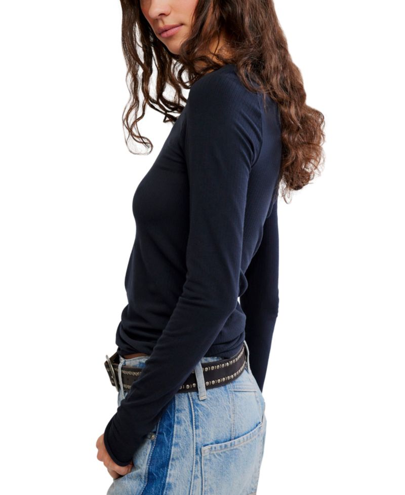 Women's So Soft Seamless Scoop Neck Long-Sleeve Top