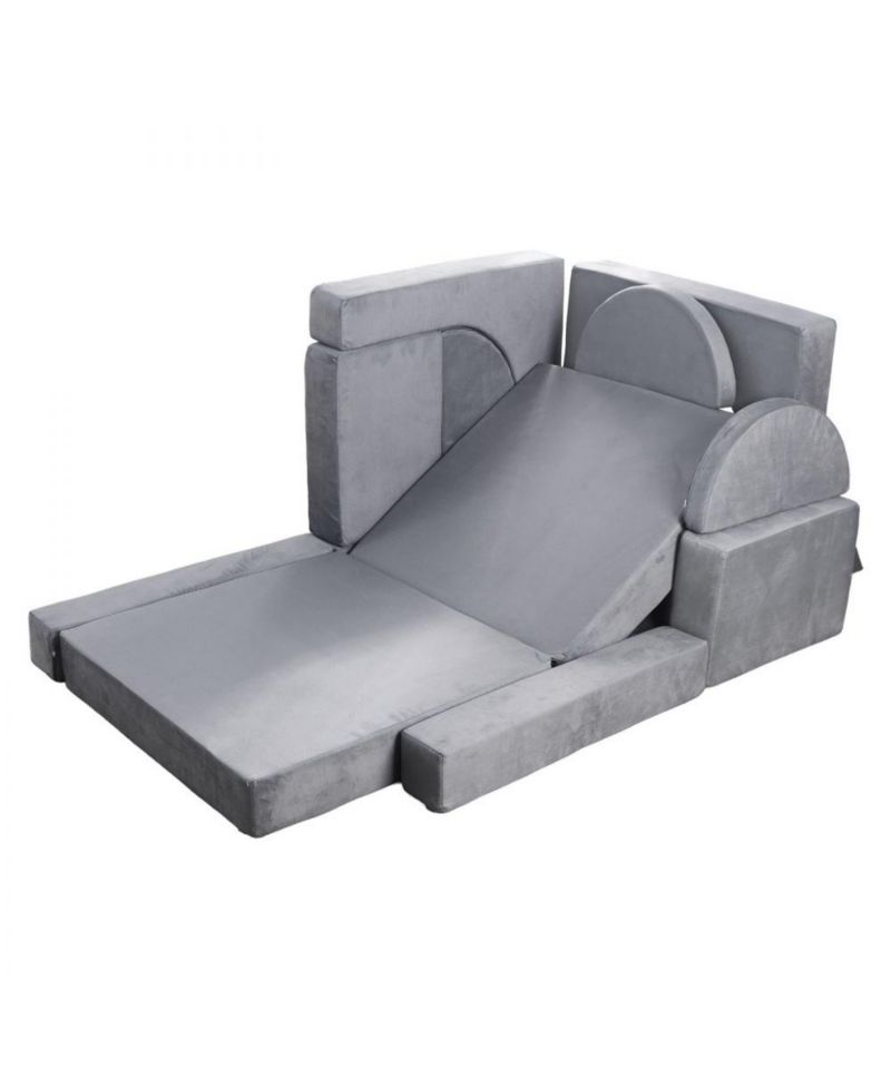 14-Piece Modular Kids Play Couch Sectional with Armrests