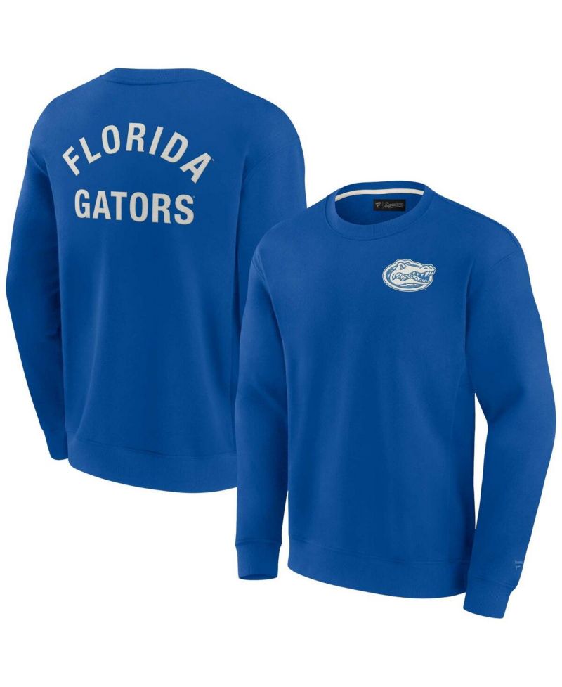 Men's and Women's Royal Florida Gators Super Soft Pullover Crew Sweatshirt
