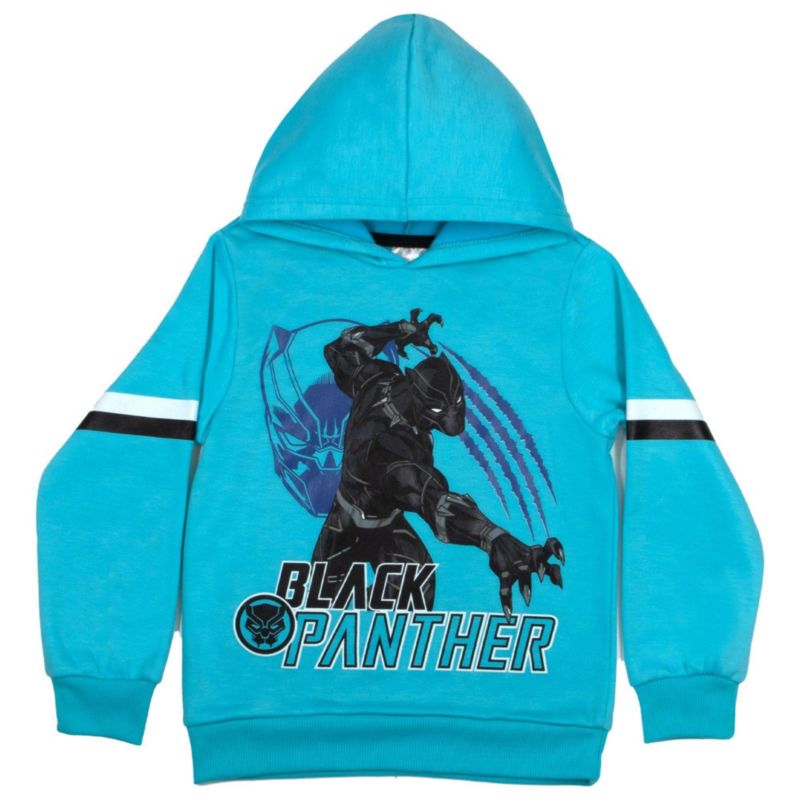 Black Panther Little Boys 2 Piece Fleece Hoodie and Jogger Pants Outfit Set