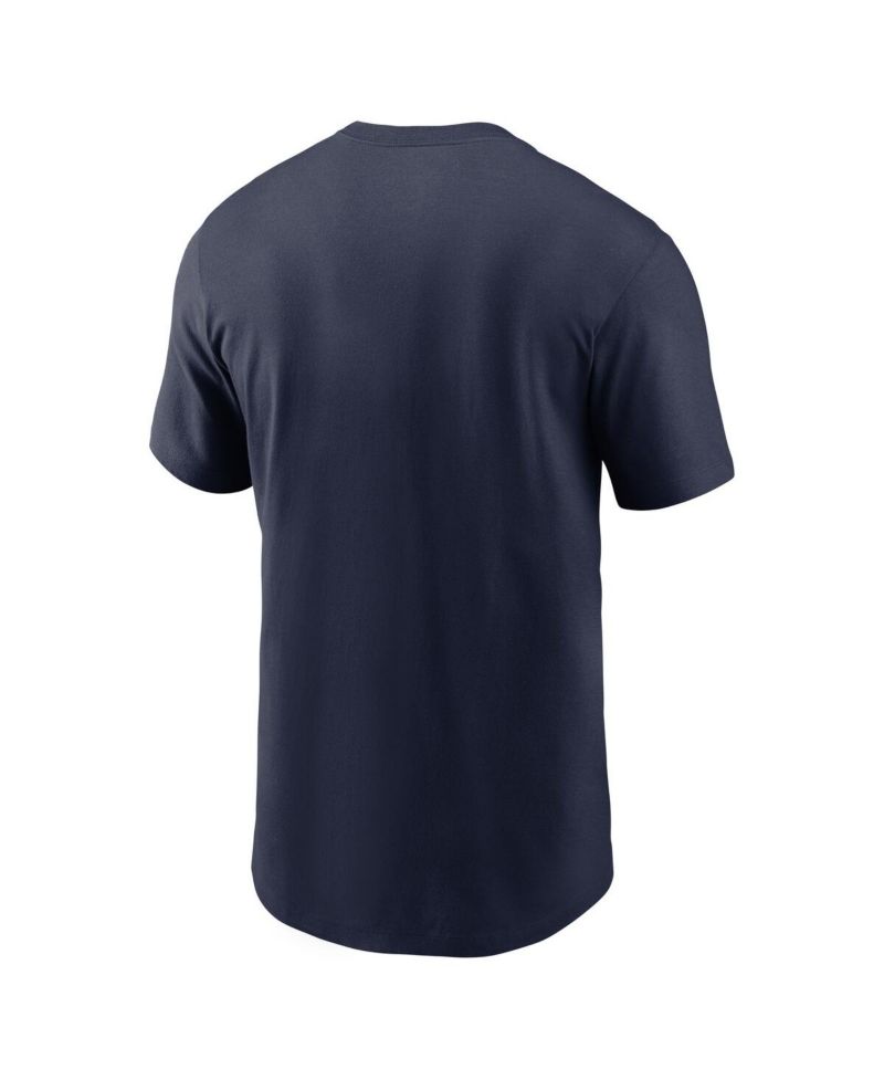Men's Navy North Carolina Tar Heels Baseball Wordmark T-Shirt