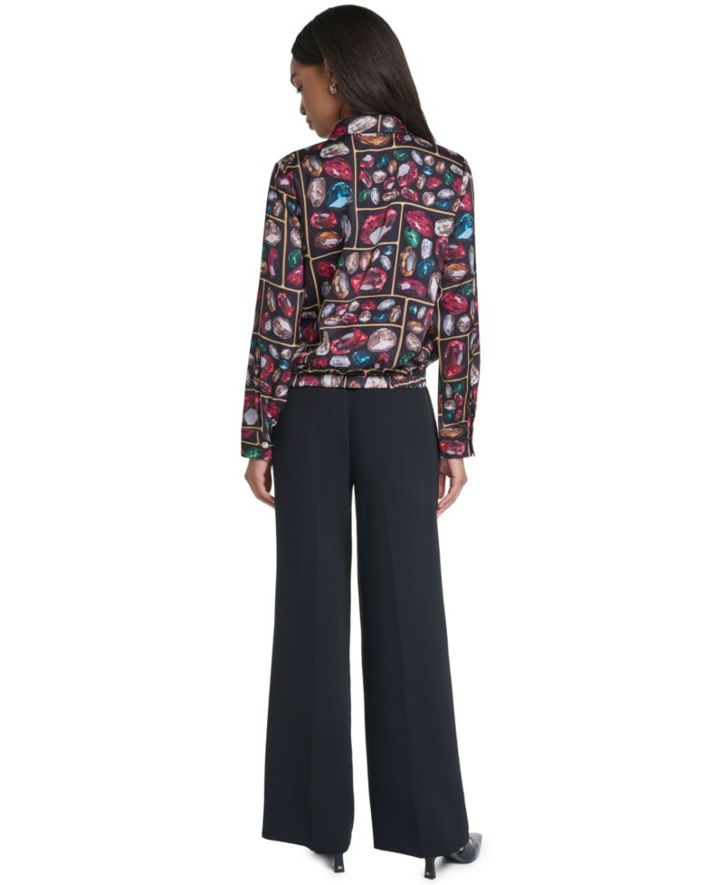 Women's Surplus Long-Sleeve Collared Blouse