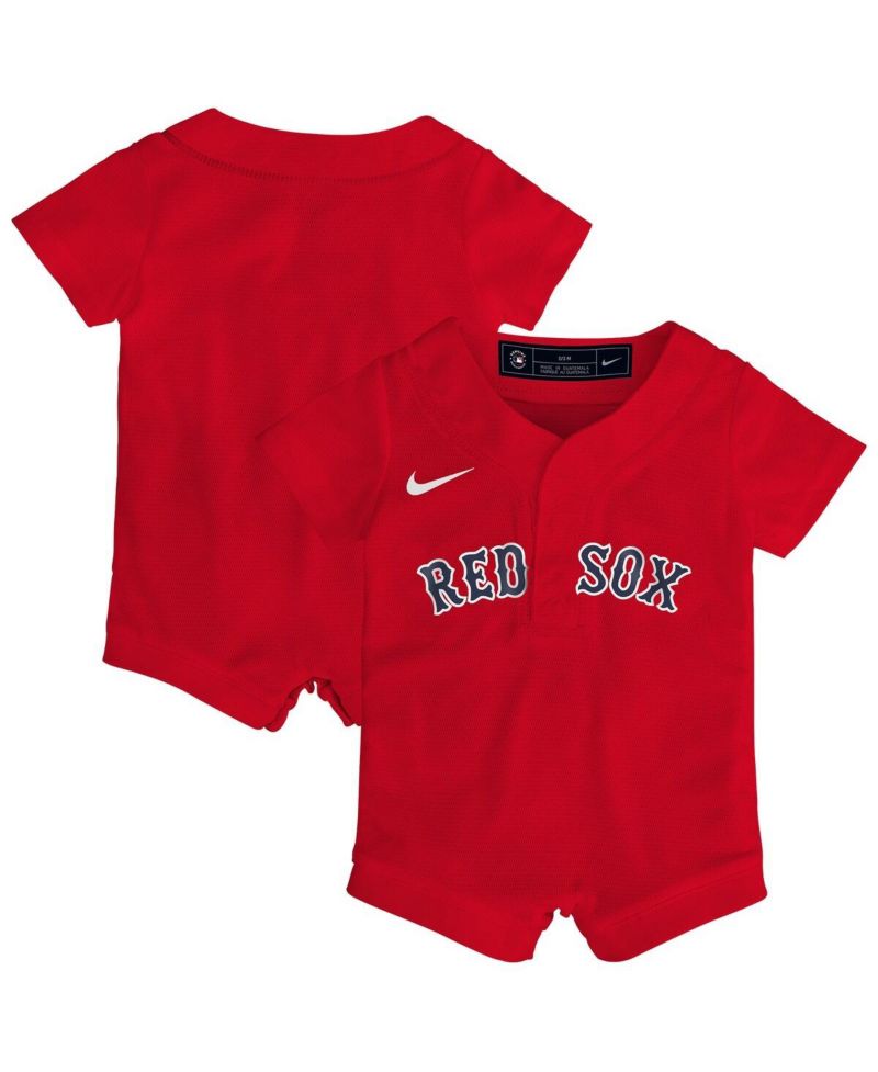 Baby Boys and Girls Red Boston Red Sox Alternate Replica Romper Jersey