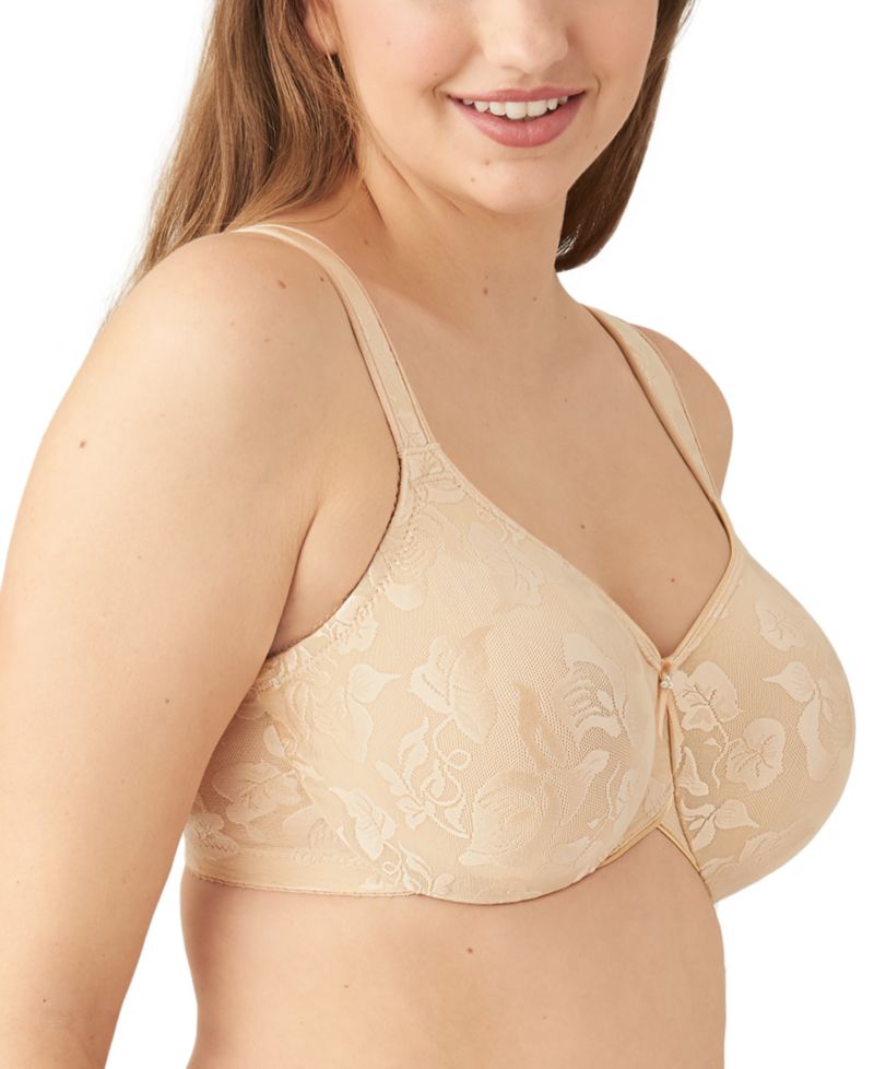 Women's Awareness Full Figure Seamless Underwire Bra 85567, Up To I Cup