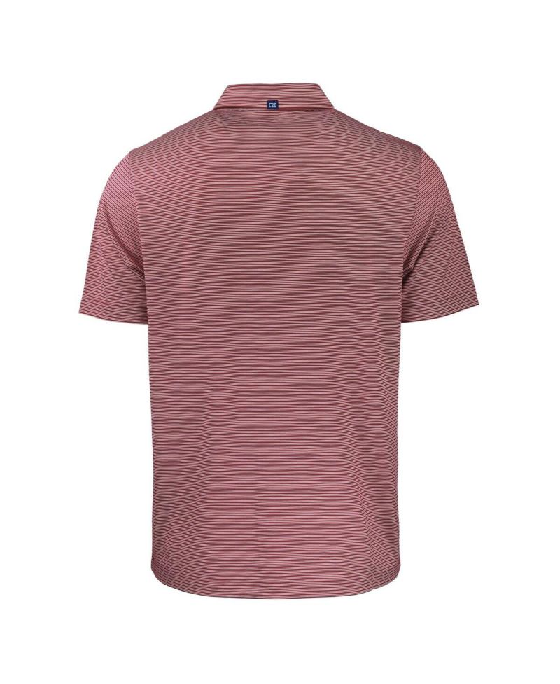 Men's Maroon North Carolina Central Eagles Forge Eco Double Stripe Stretch Polo