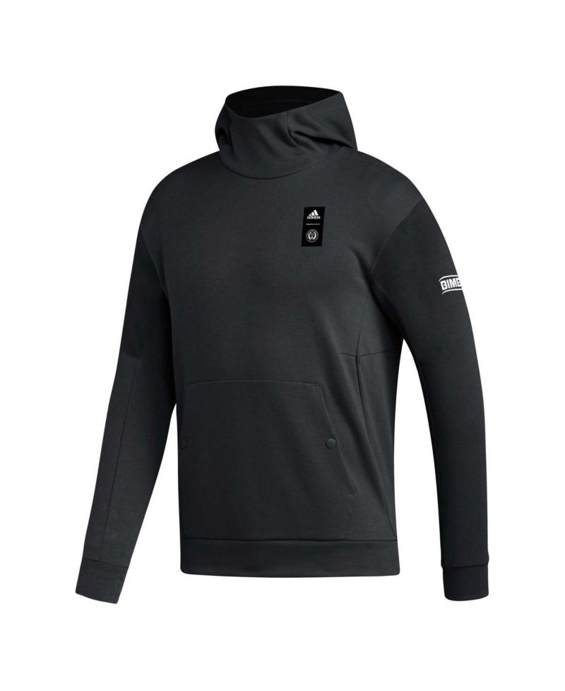 Men's Black Philadelphia Union 2023 Player Travel Pullover Hoodie