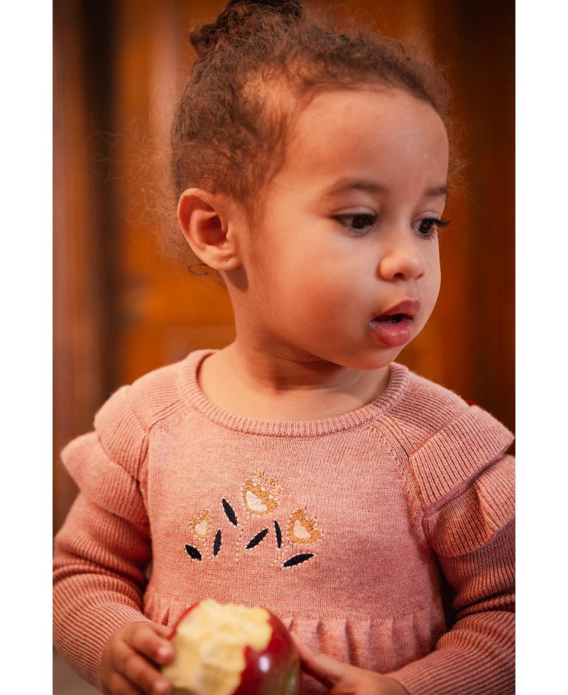 Little and Big Girl(6-8) Knitted Dress
