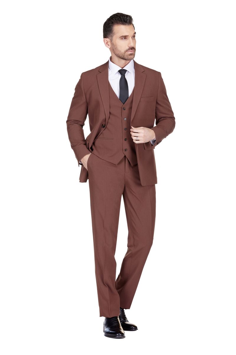 Men's 3-Piece Classic Fit Performance Stretch Suit