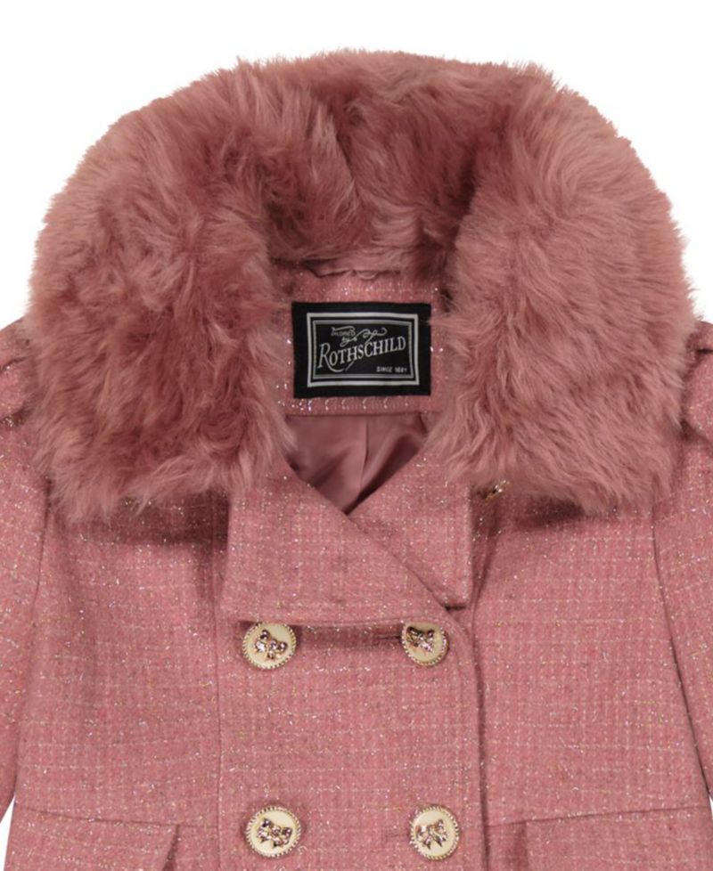 Girls' 6-16 Long-Sleeve Princes Coat