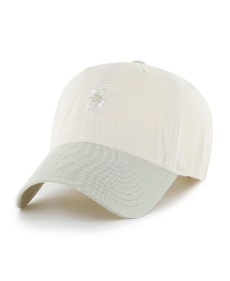 Men's '47 Light Beige/Olive Seattle Mariners Shades of Sport Clean Up Adjustable Hat