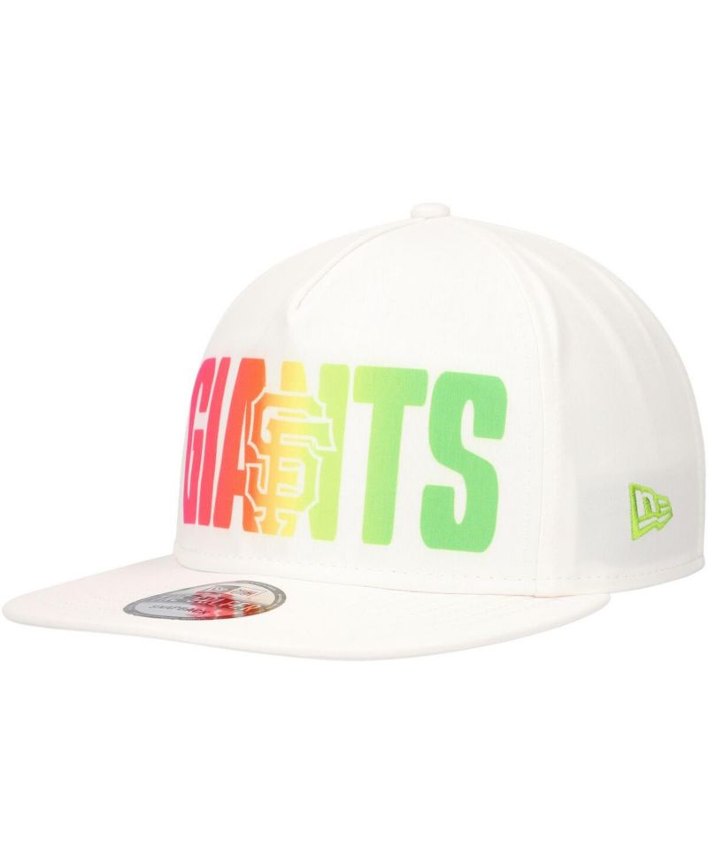 Men's White San Francisco Giants Spring Spectrum Golfer Snapback Hat