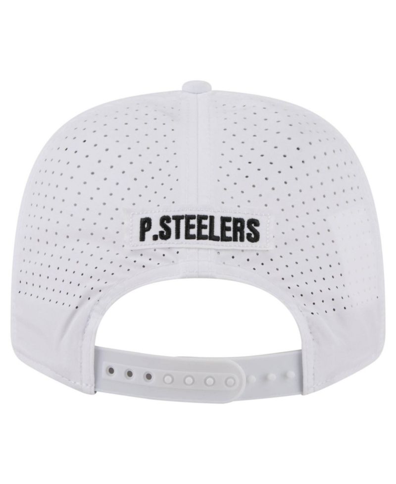 Men's White Pittsburgh Steelers Name Plate 9SEVENTY Adjustable Hat