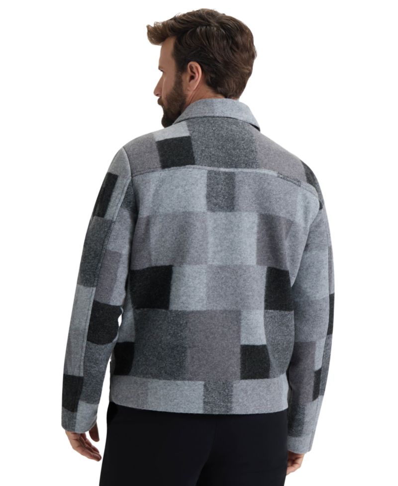 Men's Elias Boiled Wool Zip-Up Regular-Fit Jacket