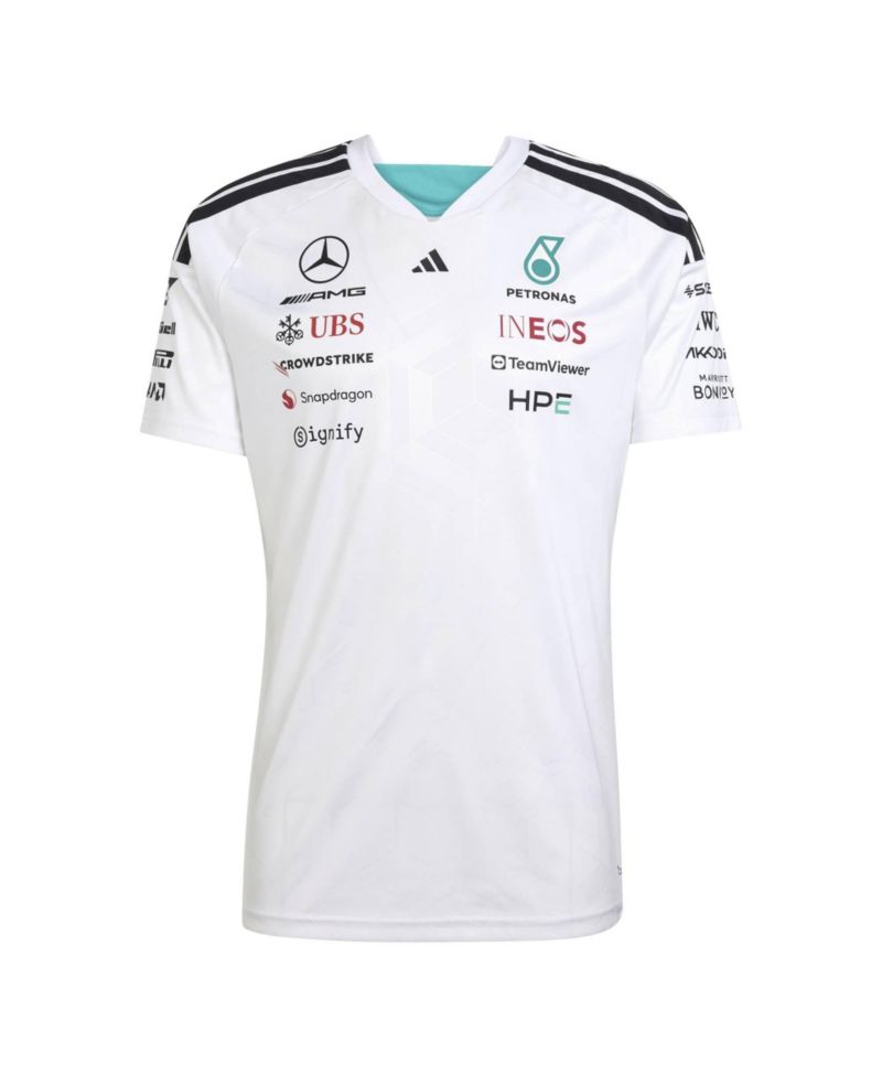 Men's White Mercedes-AMG Petronas F1 Team 2026 Driver Replica Jersey