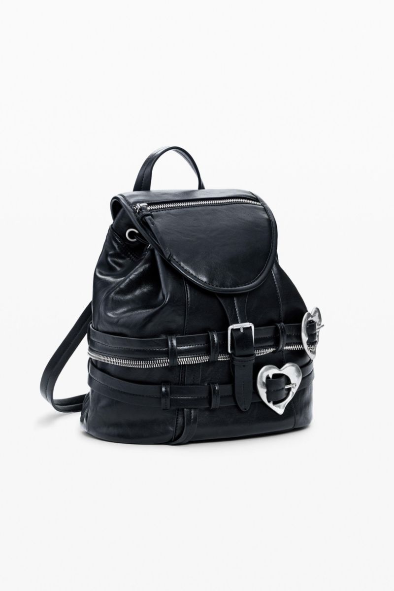Women's Backpack buckles hearts