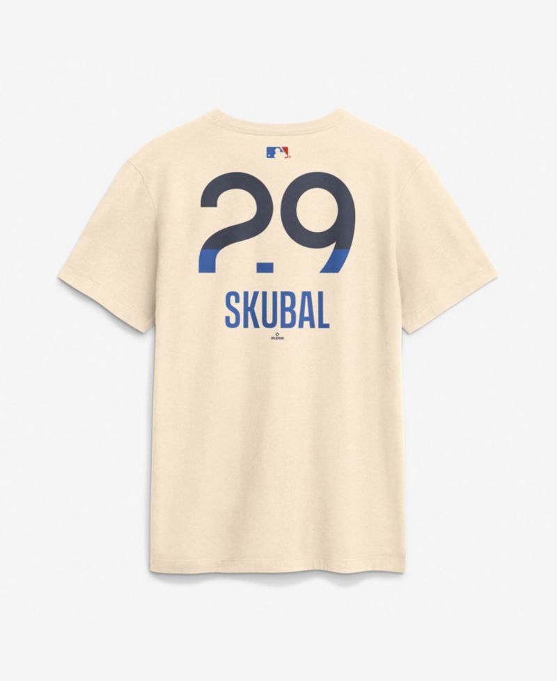 Men's Tarik Skubal Cream Los Angeles Dodgers City Connect Name Number T-Shirt