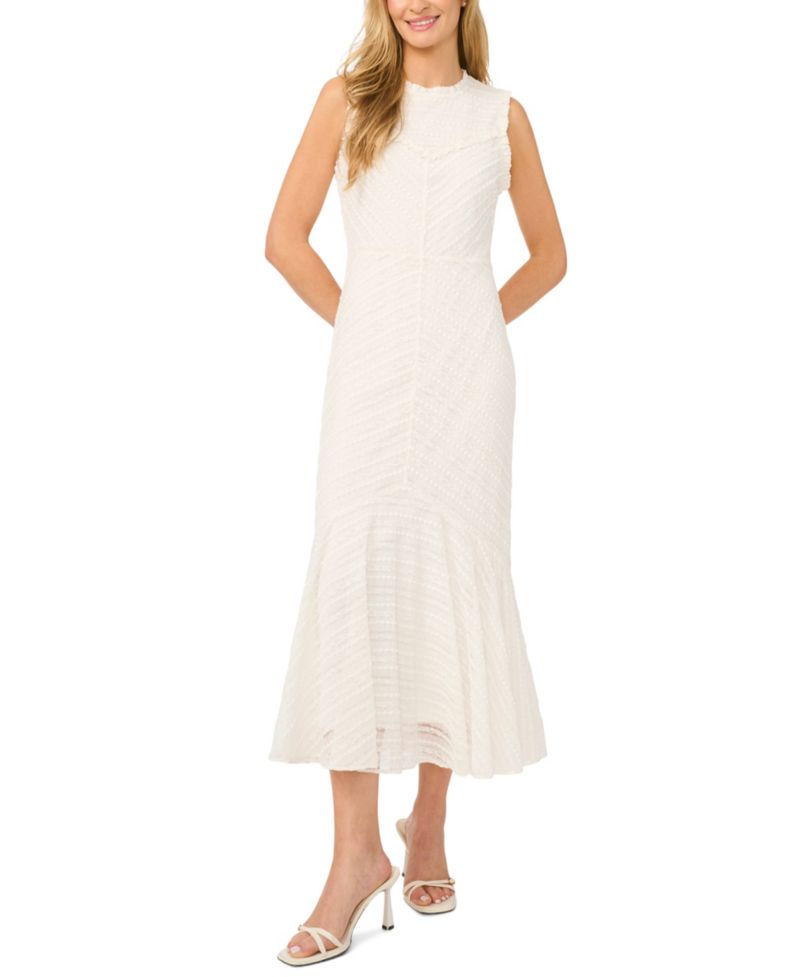 Women's Crewneck Sleeveless Midi Dress