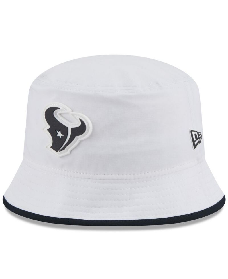 Men's White Houston Texans 2025 NFL Training Camp Stretch Bucket Hat