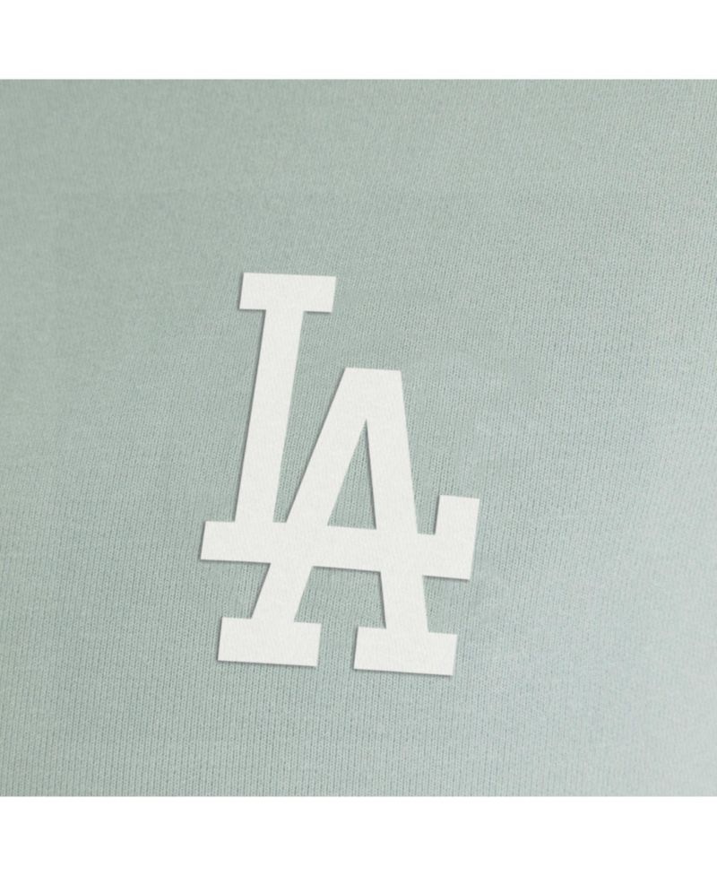 Women's Sage Green Los Angeles Dodgers Oversized Clutch Tri-Blend Half-Zip Pullover Sweatshirt