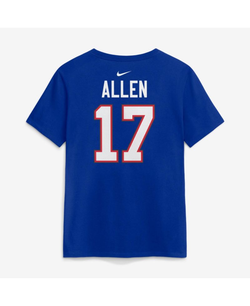 Women's Josh Allen Royal Buffalo Bills Player Name & Number T-Shirt