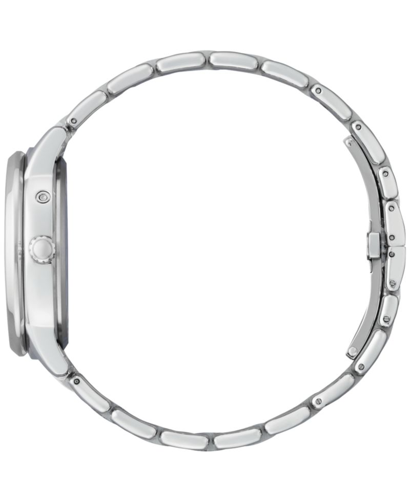 Women's Calendrier Diamond Accent Stainless Steel Bracelet Watch 37mm