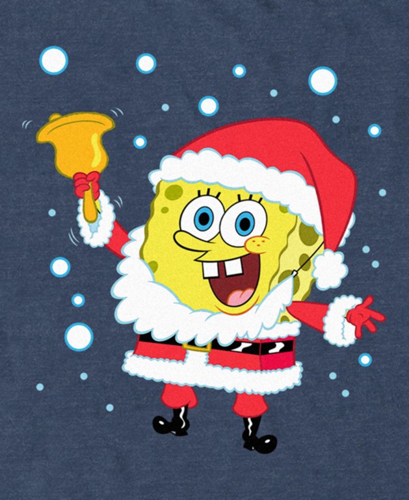 Men's Spongebob Santa Bell Short Sleeve T-Shirt