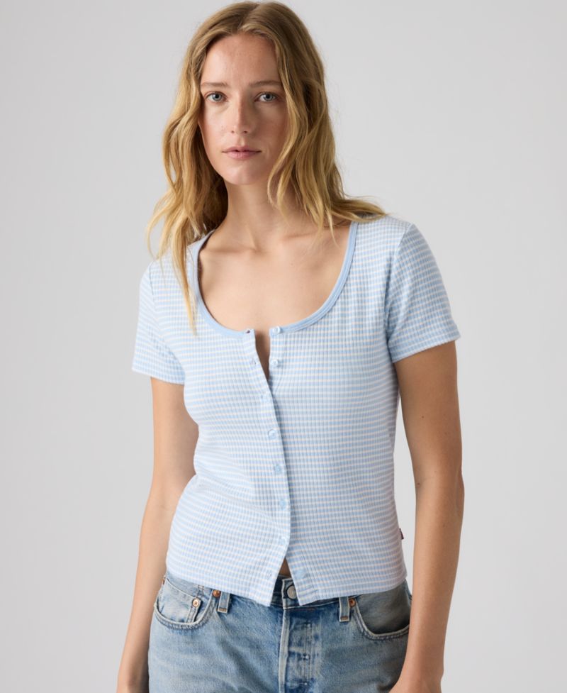 Women's Austen Button-Up Short-Sleeve Top
