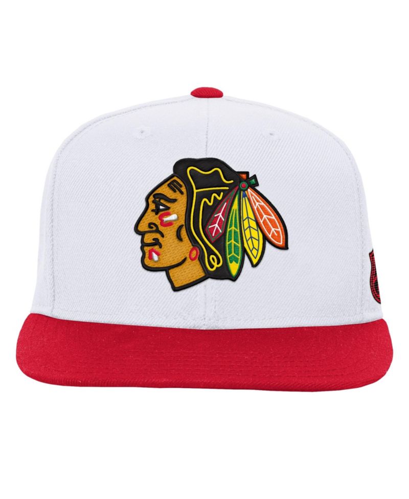 Big Boys and Girls White/Red Chicago Blackhawks Legendary Snapback Hat
