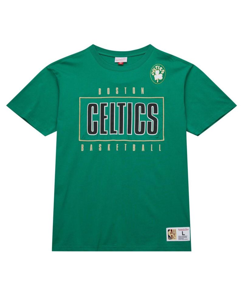 Men's Kelly Green Boston Celtics Hardwood Classics Team OG 2.0 Premium Vintage Logo T-Shirt