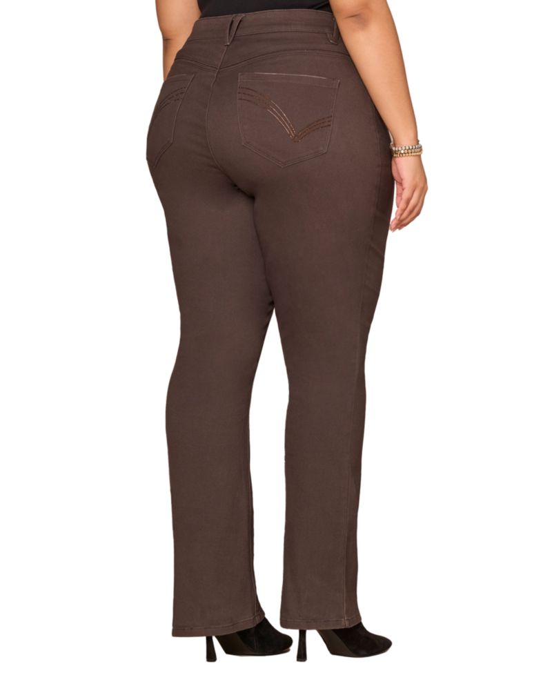Plus Size High-Rise Bootcut Denim Pant