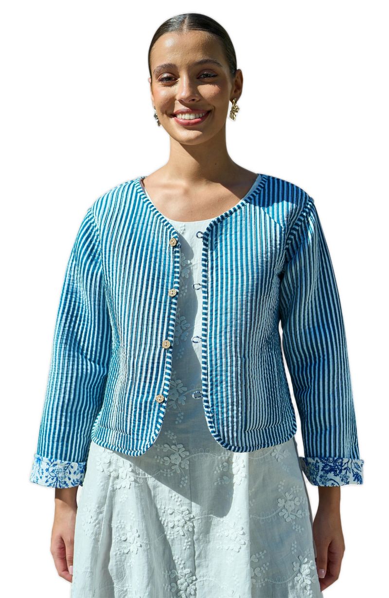 Women's Reversible Cotton Quilted Jacket