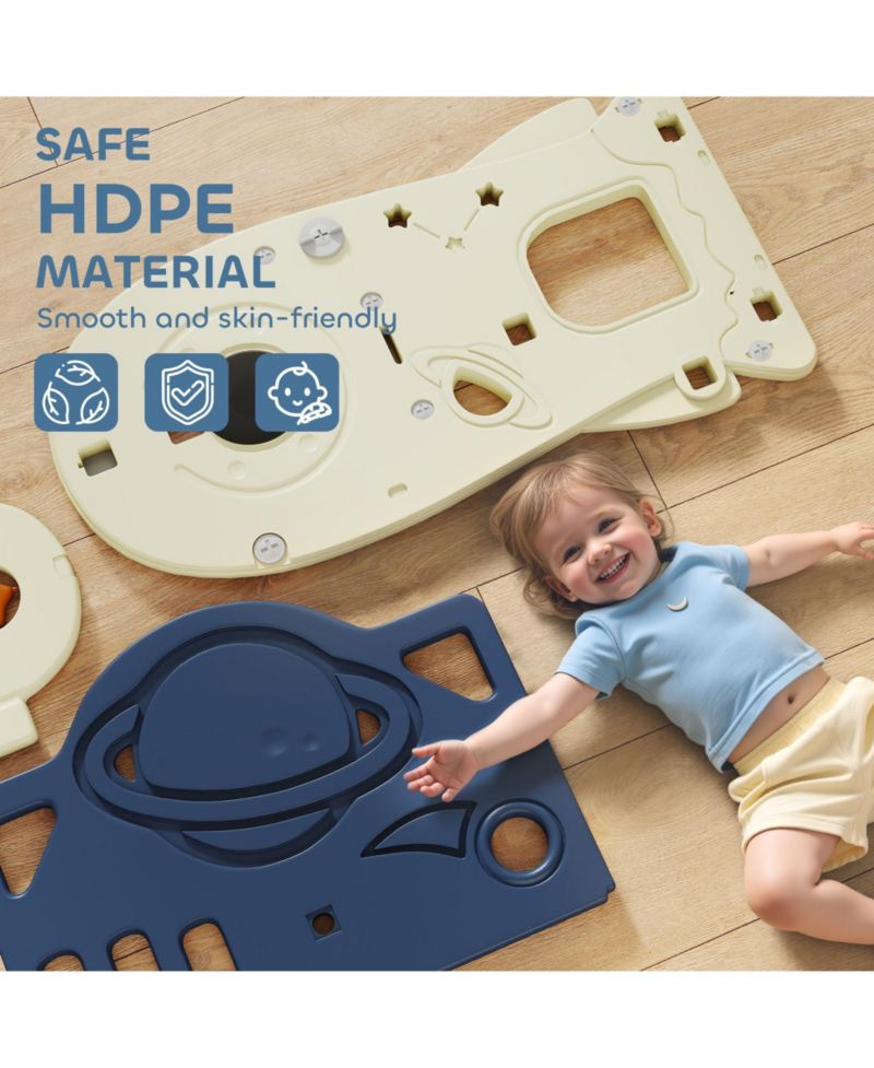8 in 1 Toddler Slide Set for Kids Ages 1-6 Indoor Outdoor Playground