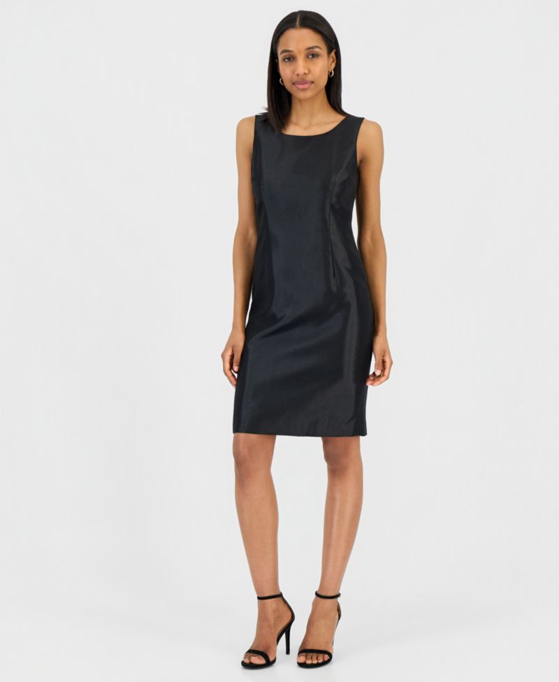 Women's Open-Front Jacket & Sleeveless Sheath Dress