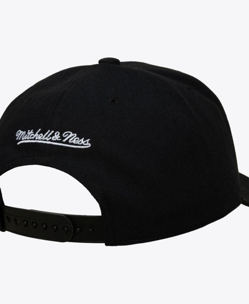 Men's Black Philadelphia Phillies Black and White Pro Crown Snapback