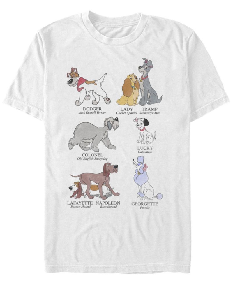Men's Dog Breeds Short-Sleeve Crew T-Shirt