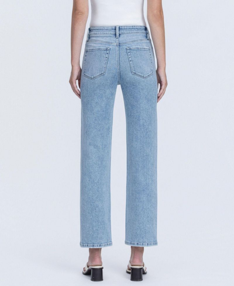 Women's High Rise Ankle Straight Jeans