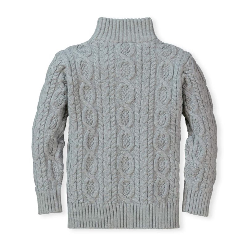 Baby Boys Hope and Henry Mock Neck Cable Sweater with Buttons