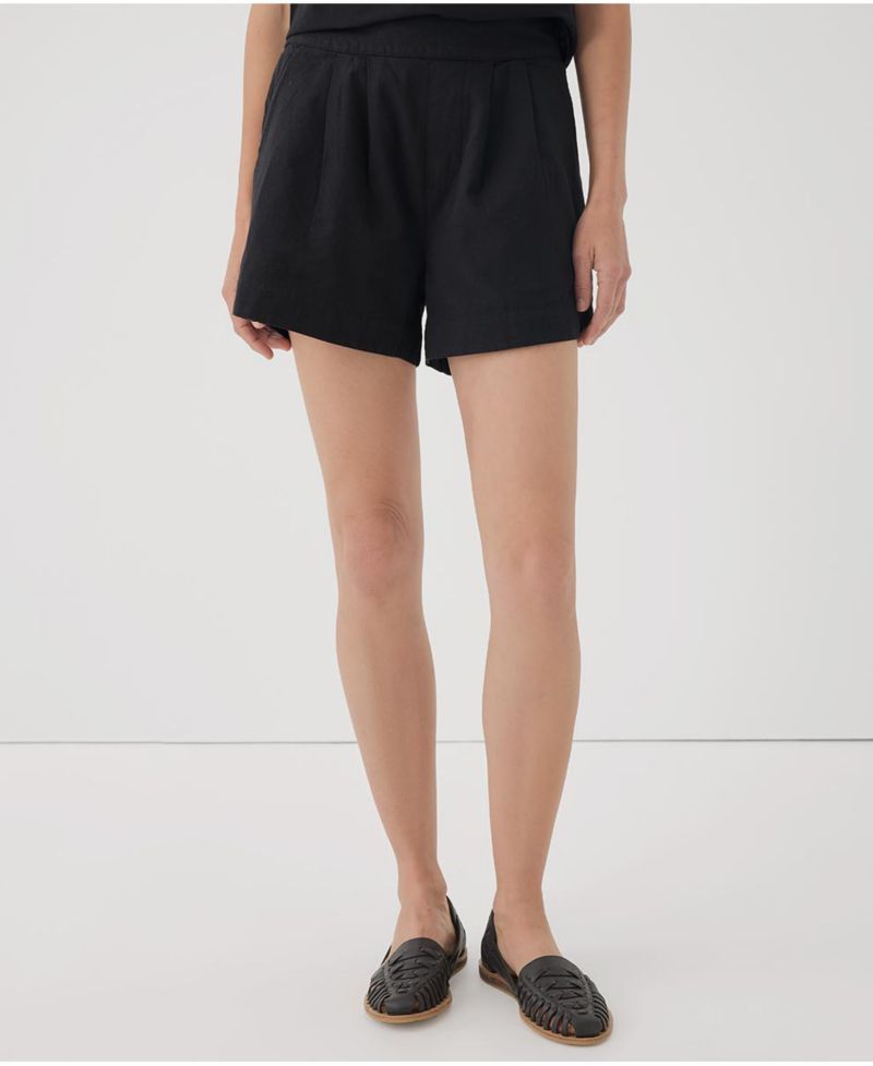Canopy Linen Blend High-Waisted Short