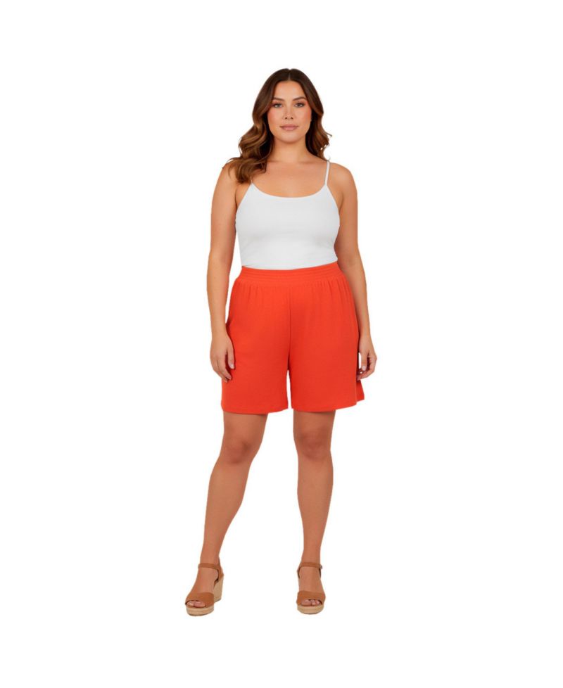 Women's Knit Gauze Smocked Shorts